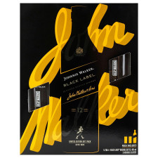 Віскі Johnnie Walker Black Label 40% 0,7л + 2 склянки mini slide 2