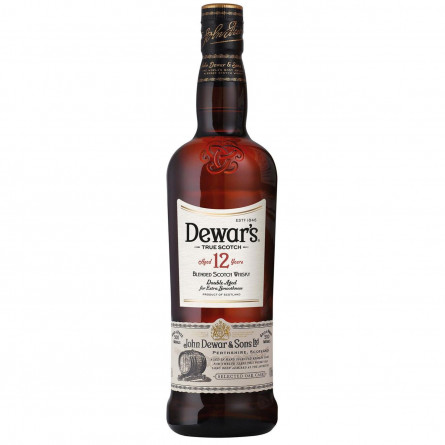 Віскі Dewar's 12 років 40% 0,5л в коробці slide 1