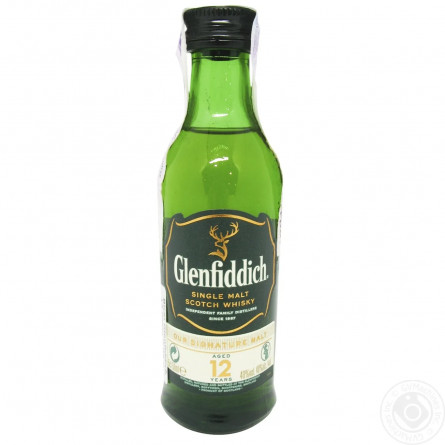 Виски Glenfiddich 12 лет 40% 0,05л slide 2