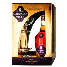 Коньяк Courvoisier VSOP 6-10 лет выдержки 40% 0,7л + 2 бокала mini slide 1