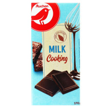 Шоколад Ашан молочний десертний 170г mini slide 1