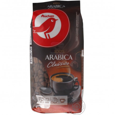 Кофе Ашан арабика 100% в зернах 250г slide 2