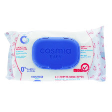 Салфетки Cosmia детские для чувствительной кожи с экстрактом ромашки 56шт mini slide 1