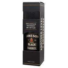 Віскі Jameson Black Barrel 40% 0,7л + фляга mini slide 5