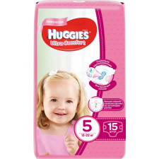 Підгузки Huggies Ultra Comfort для дівчаток 5 12-22кг 15шт mini slide 2