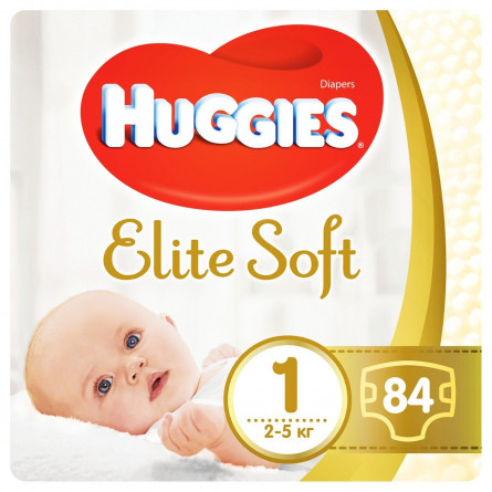 Підгузки Huggies Elite Soft Mega 1 2-5кг 84шт slide 3