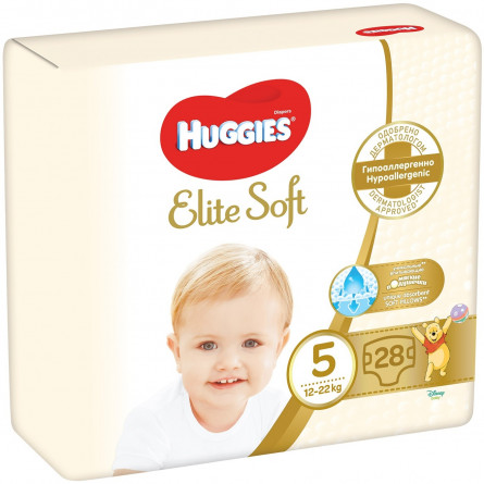 Підгузники Huggies Elite Soft 5 12-22кг 28шт slide 1
