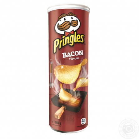 Чіпси Pringles картопляні зі смаком бекону 165г slide 2