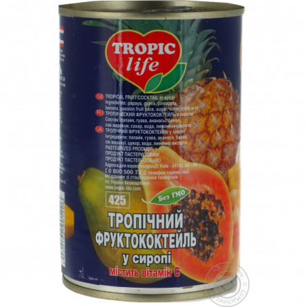 Коктейль Tropic Life тропічний в сиропі 0,425л slide 2