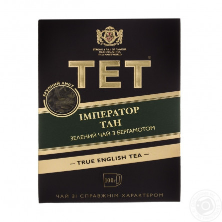 Чай зелений ТЕТ Імператор Тан з ароматом бергамоту 100г slide 1