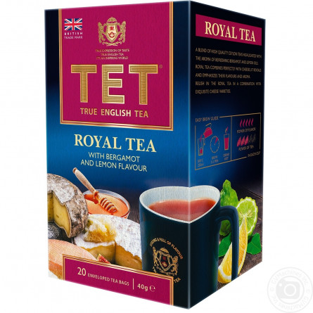 Чай чорний ТЕТ Royal з олією лимона та бергамоту 2г*20шт slide 2