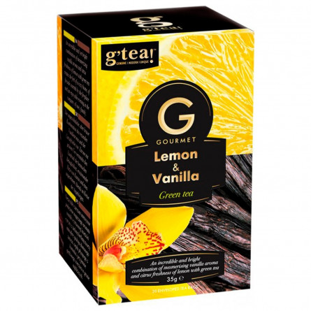 Чай зелений G'tea! Gourmet лимон та ваніль в пакетиках 20шт*1,75г slide 2