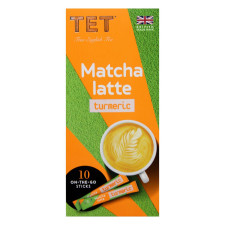 Напій ТЕТ matcha latte на основі зеленого чаю з ароматом куркума-Імбир 10шт*10г mini slide 2