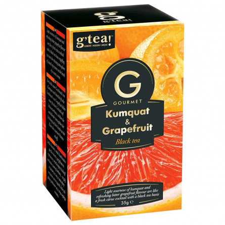 Чай чорний G'tea! Gourmet кумкват і грейпфрут 20шт 1.75г slide 2