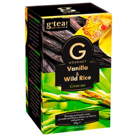 Чай зелений G'tea! Gourmet ваніль-дикий рис 20*1,75г slide 2