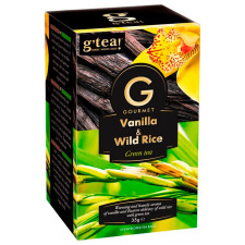 Чай зелений G'tea! Gourmet ваніль-дикий рис 20*1,75г mini slide 2