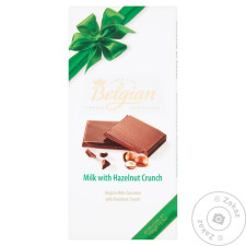 Шоколад молочный Belgian с хрустящими лесными орехами 100г mini slide 1