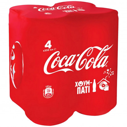 Напиток газированный Coca-Cola ж/б 4х0,33л slide 1