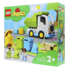 Конструктор Lego Duplo Мусоровоз и контейнеры для раздельного сбора мусора 10945 mini slide 1