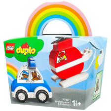 Конструктор Lego Duplo Пожарный вертолет и полицейская машина mini slide 1