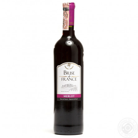 Вино Brise de France Merlot красное сухое 13% 0,75л slide 1