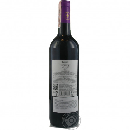 Вино Brise de France Merlot красное сухое 13% 0,75л slide 5