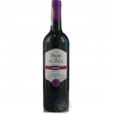 Вино Brise de France Merlot красное сухое 13% 0,75л slide 6