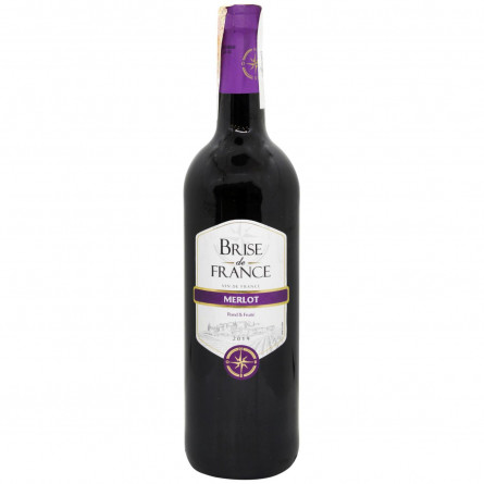 Вино Brise de France Merlot красное сухое 13% 0,75л slide 7
