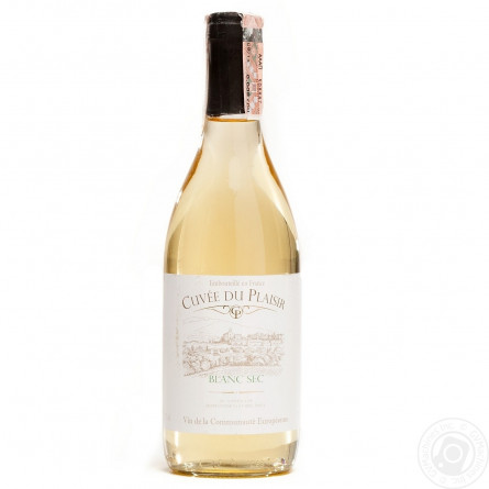 Вино Cuvee Du Plaisir Blanc Sec белое сухое 11% 0,75л slide 5