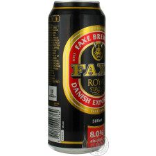 Пиво Фэкс Роял Стронг солодове железная банка 8%об. 500мл Дания mini slide 2