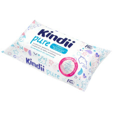 Салфетки Kindii Pure влажные для младенцев и детей 60шт mini slide 2