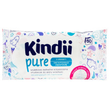 Салфетки Kindii Pure влажные для младенцев и детей 60шт mini slide 3