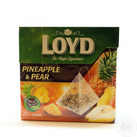 Чай фруктовый Loyd ананас и груша 2г*20шт slide 1