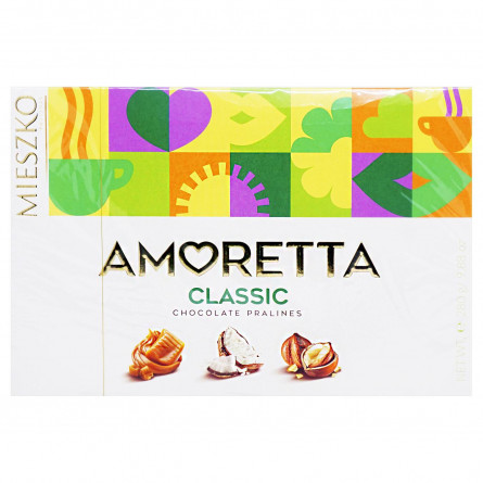 Цукерки шоколадні Mieszko Amoretta Classic 6 смаків 280г slide 2