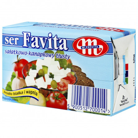 Сир Mlekovita Favita м'який солений 45% 270г slide 1