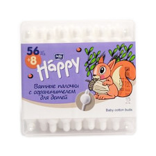 Палички ватні Bella Happy для дітей 56+8шт mini slide 1