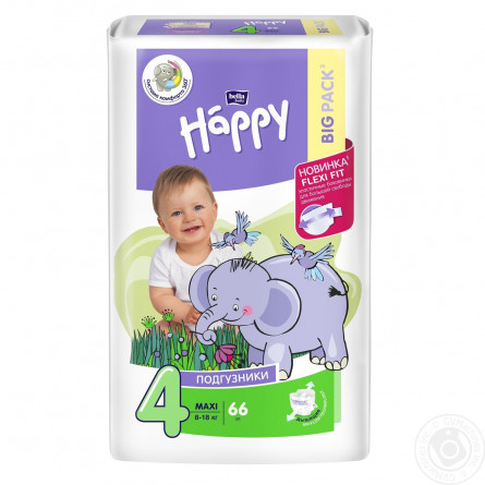 Подгузники Bella Baby Happy Maxi 4 8-18кг 66шт slide 3
