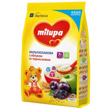 Каша молочна Milupa Мультизлакова з яблуком та чорносливом 210г mini slide 1