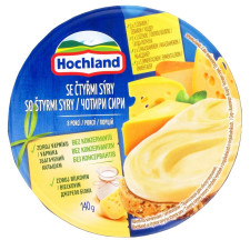 Сир плавлений Hochland Чотири сири 45% 140г mini slide 1