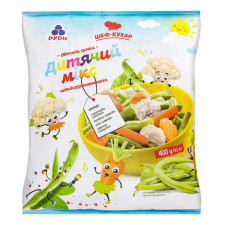 Суміш овочева Рудь Шеф-кухар Дитячий мікс швидкозаморожена 400г mini slide 1