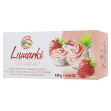 Конфеты Lumar Lumarki вафельные с клубничным кремом и кокосом 130г mini slide 1