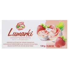 Конфеты Lumar Lumarki вафельные с клубничным кремом и кокосом 130г mini slide 2