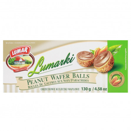 Цукерки Lumar Lumarki вафельні з арахісовим кремом 130г slide 2