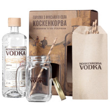 Горілка Koskenkorva 40% 0,7л + Склянка з еко-трубочкою mini slide 2
