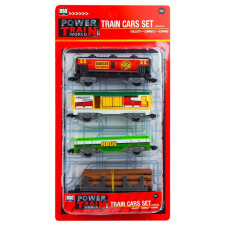 Іграшка Країна Іграшок набір вагонів для залізної дороги 4шт 2022-5 mini slide 1