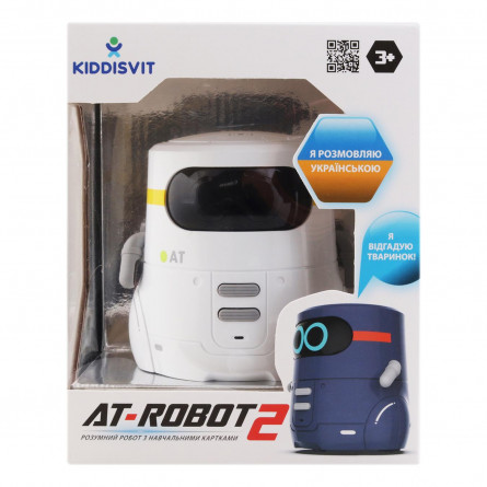 Игрушка AT-Robot AT002-01-UKR умный робот с сенсорным управлением и обучающими карточками slide 2