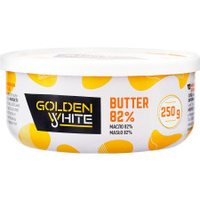 Масло Golden White вершкове несолоне 82% 250г mini slide 1