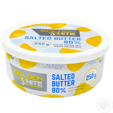 Масло Golden White вершкове солоне 80% 250г slide 2