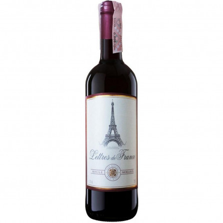 Вино Maison Bouey Lettres De France Rouge Moelleux червоне напівсолодке 11.5% 0.75л slide 1