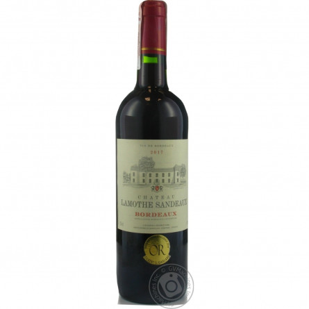 Вино Chateau Lamothe Sandeaux Bordeaux червоне сухе 13% 0,75л slide 3